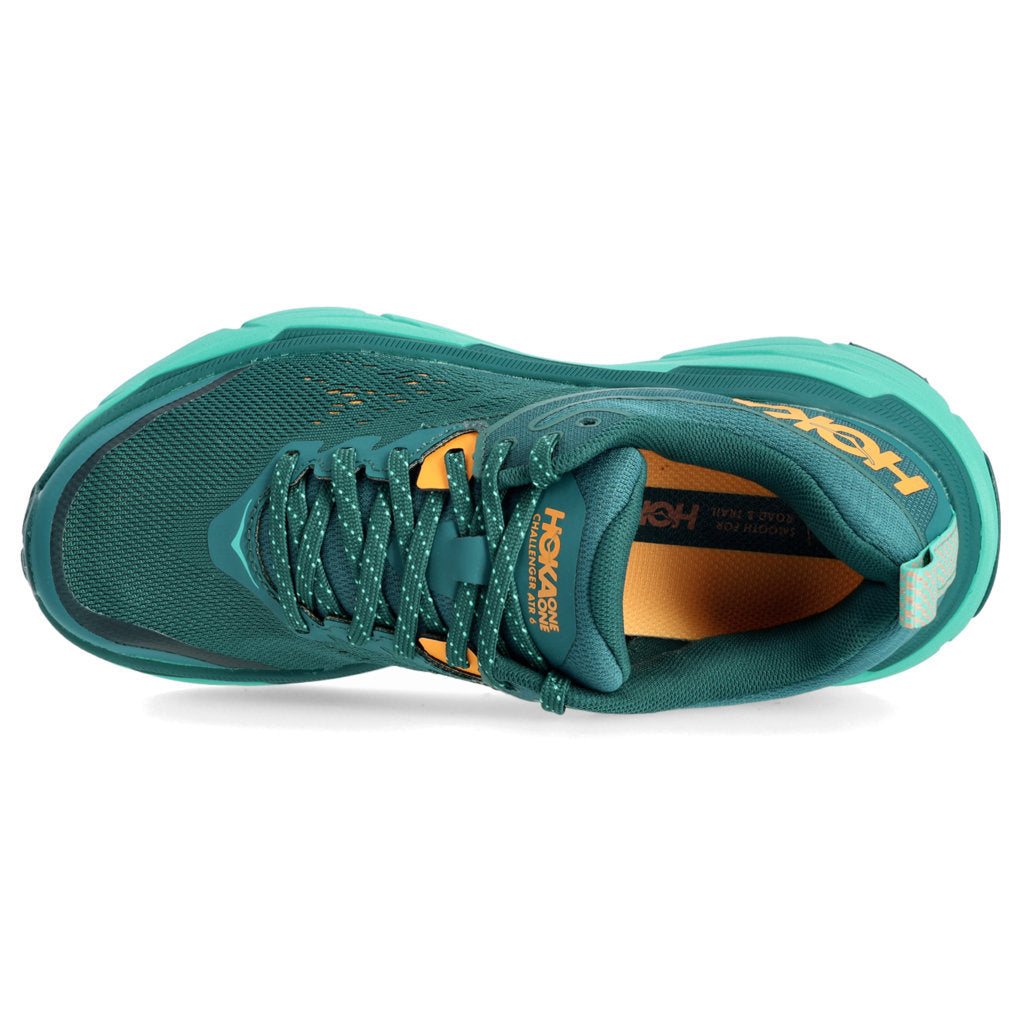 Hoka One One Challenger ATR 6 Synthetic Textile Women's Low-Top Sneakers#color_deep teal water garden