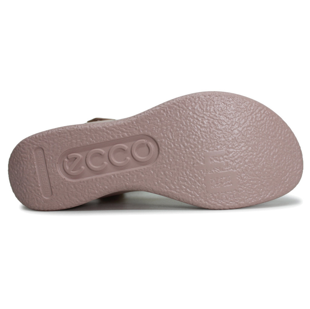 Ecco Flowt Wedge LX Leather Womens Sandals#color_rose dust