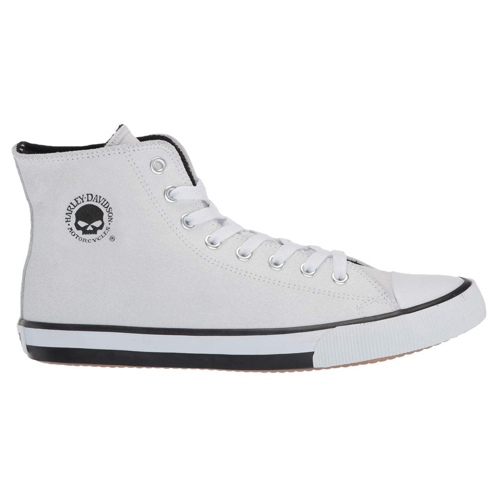 Harley Davidson Baxter Leather Men's Sneakers#color_white