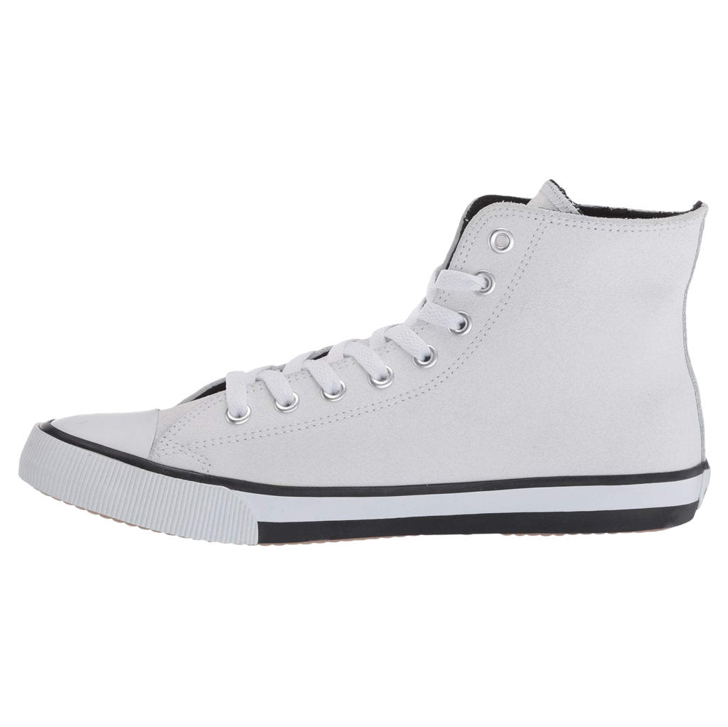 Harley Davidson Baxter Leather Men's Sneakers#color_white