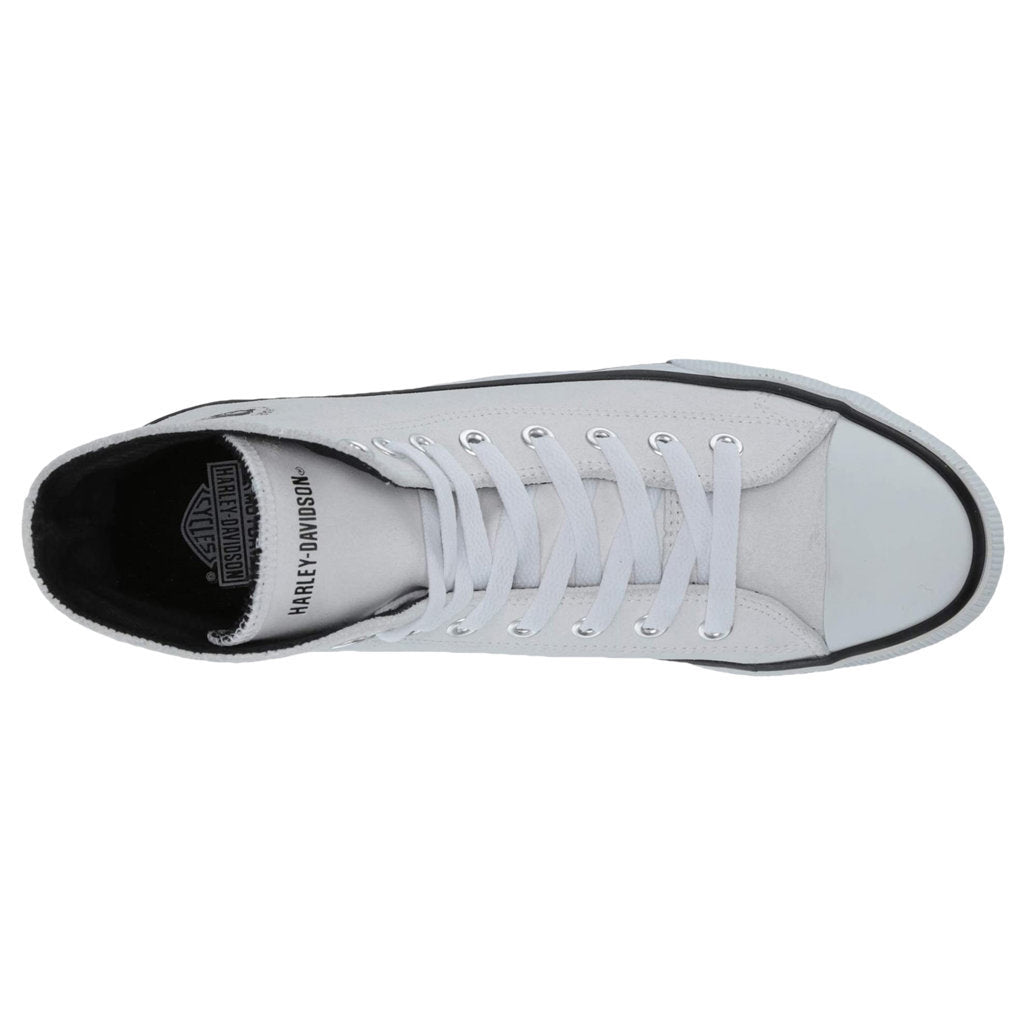 Harley Davidson Baxter Leather Men's Sneakers#color_white