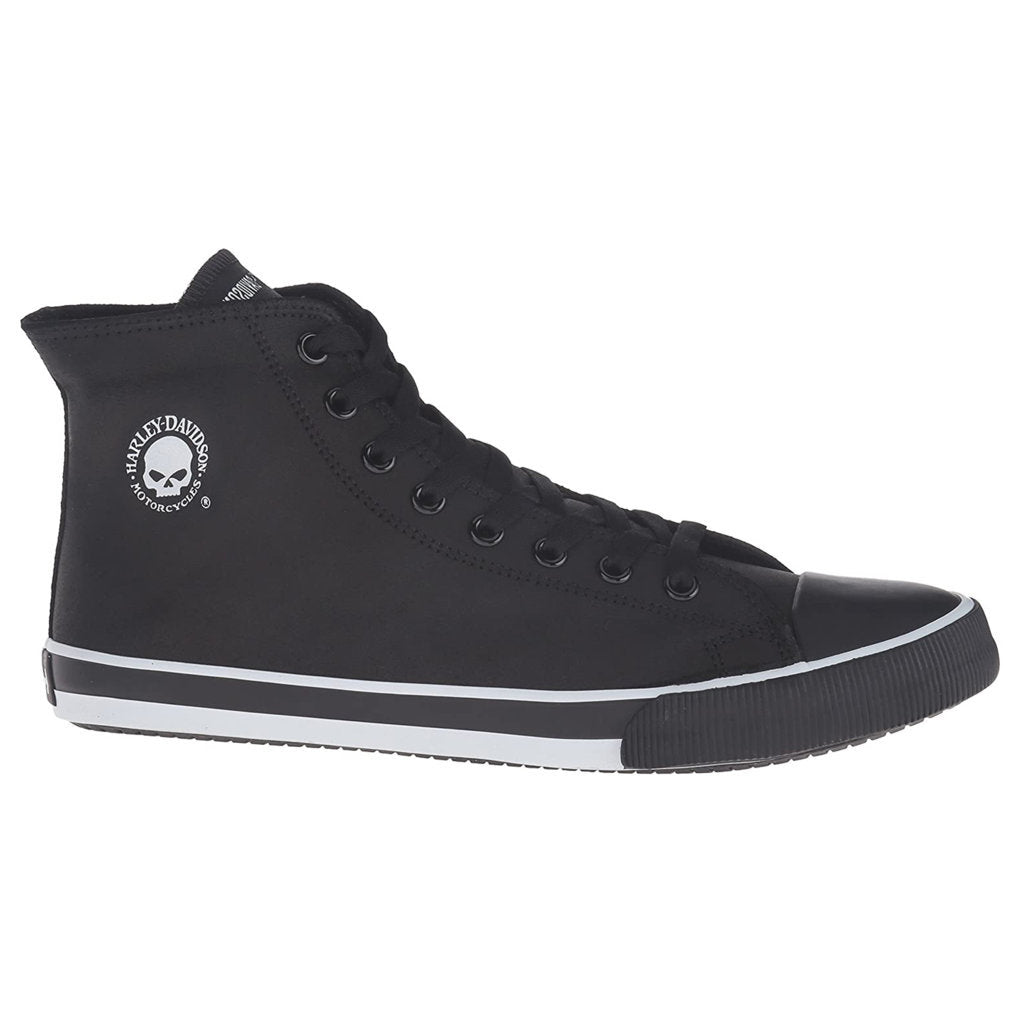 Harley Davidson Baxter Leather Men's Sneakers#color_black white