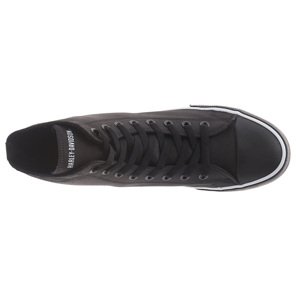 Harley Davidson Baxter Leather Men's Sneakers#color_black white