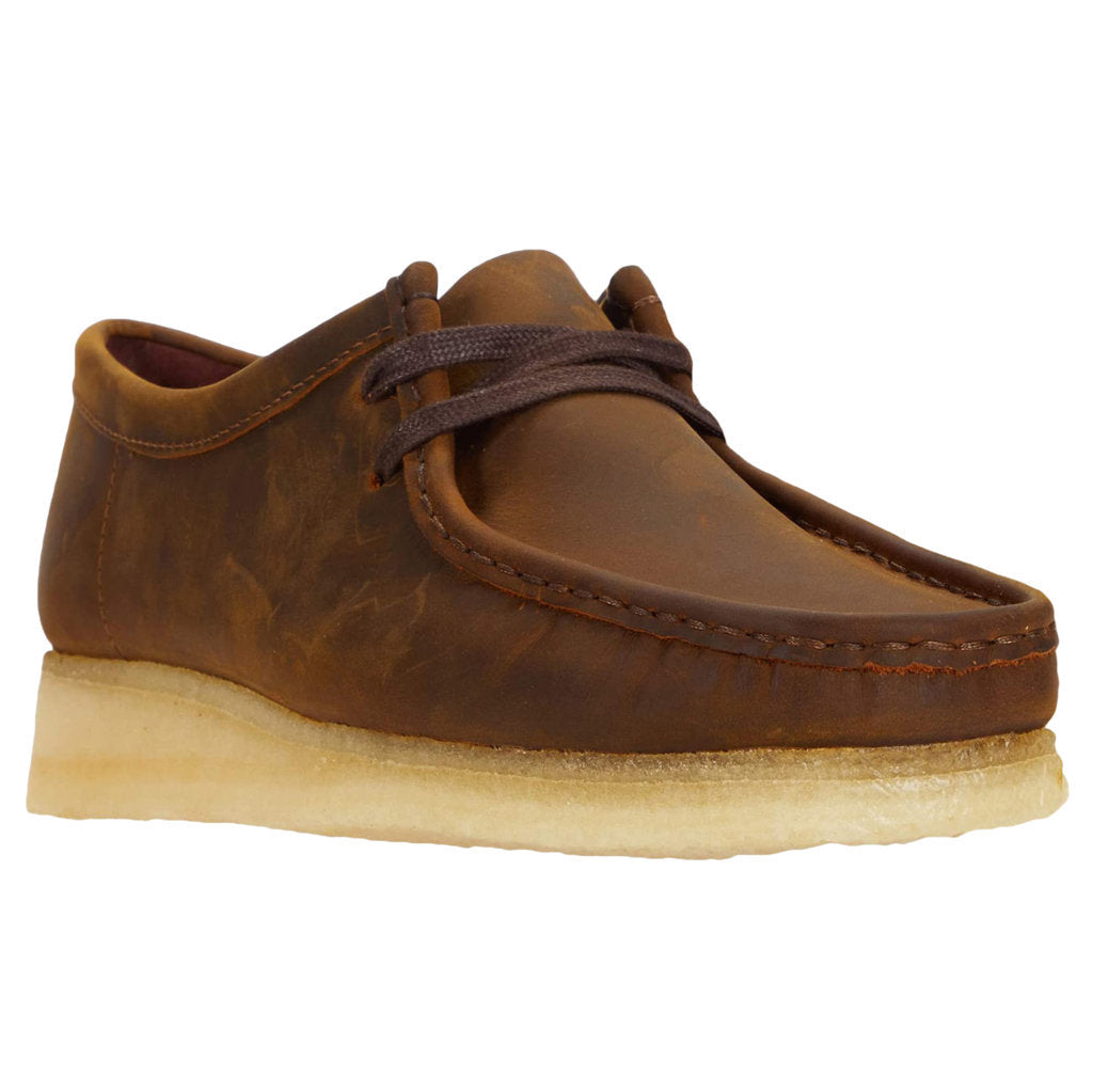 Clarks Originals Wallabee Leather Men's Shoes#color_beeswax