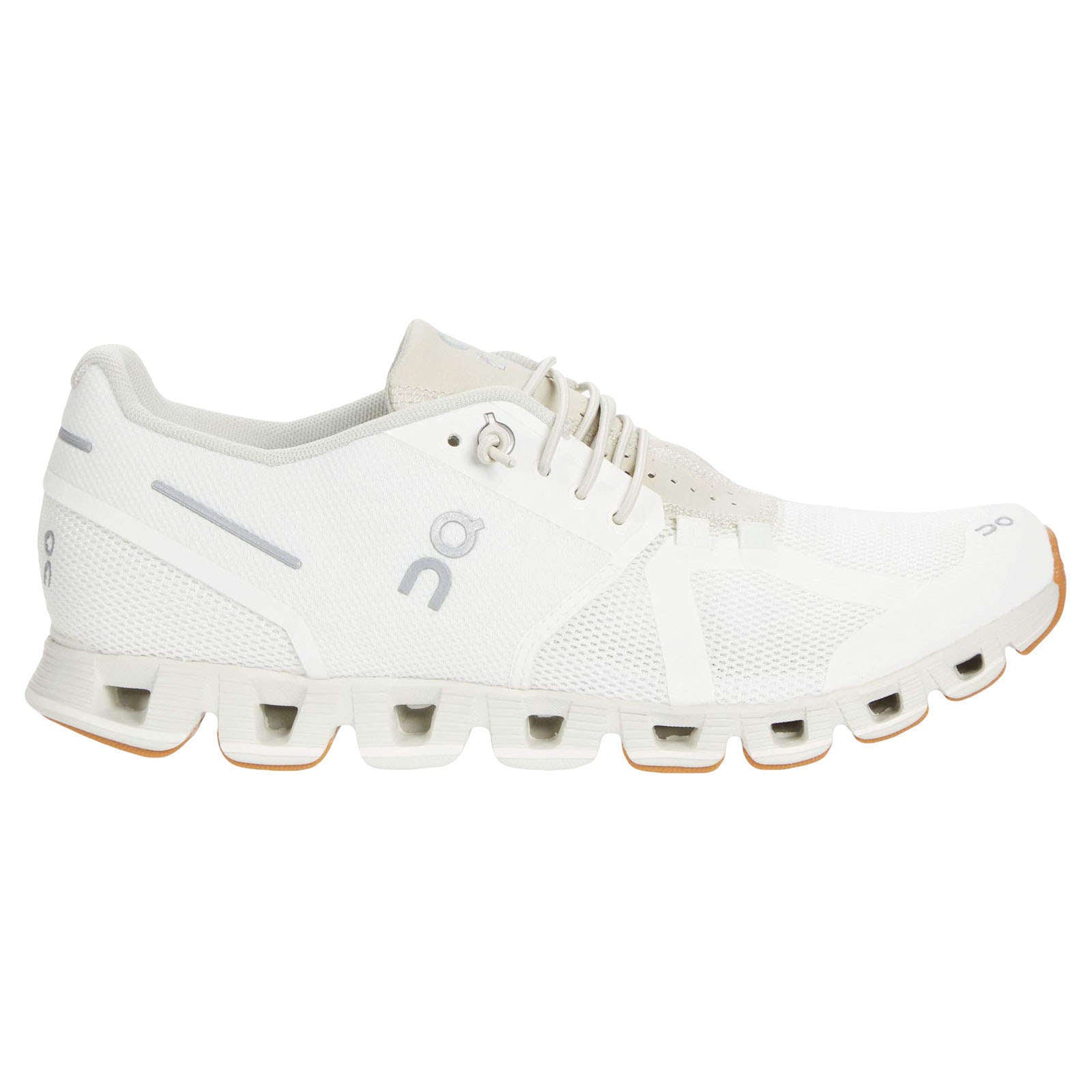 On Running Cloud Mesh Women's Low-Top Sneakers#color_white sand