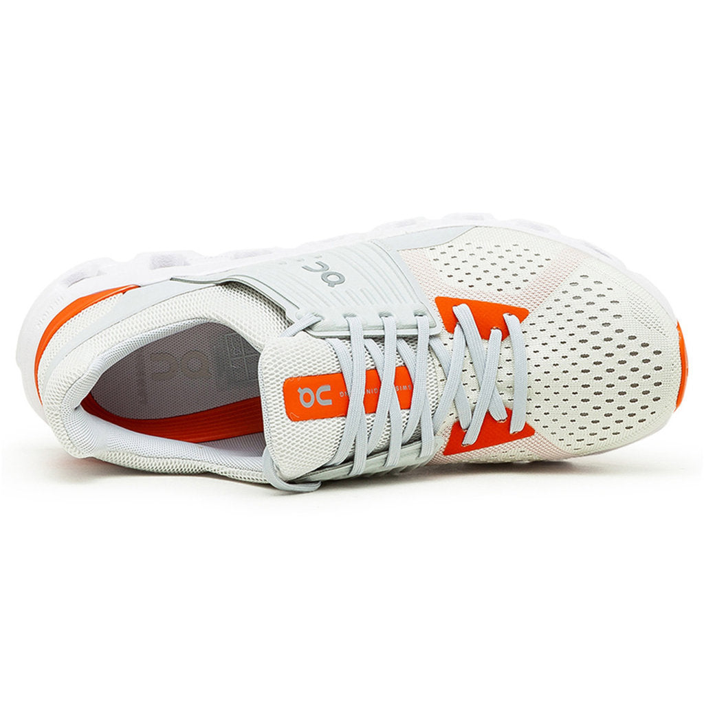 On Running Cloudswift Textile Synthetic Mens Sneakers#color_white flame