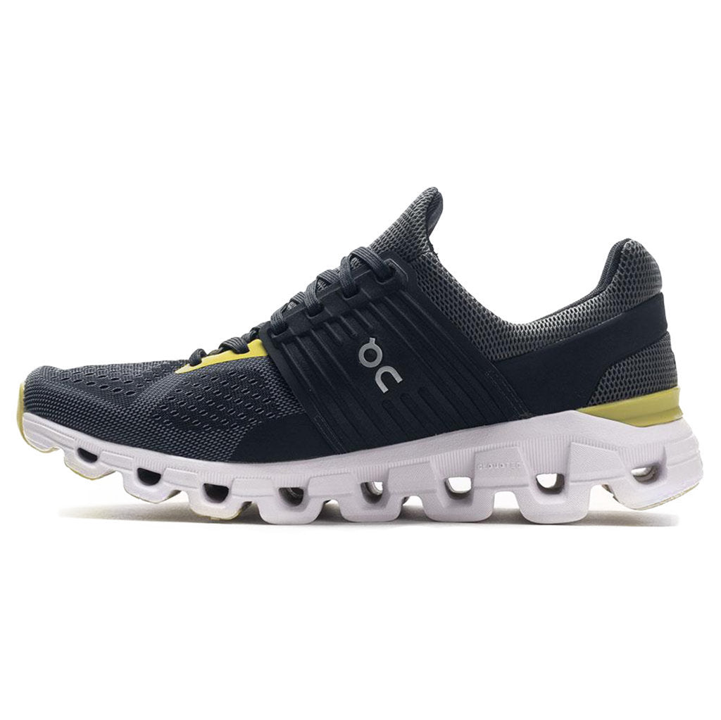 On Running Cloudswift Textile Synthetic Mens Sneakers#color_magnet citron