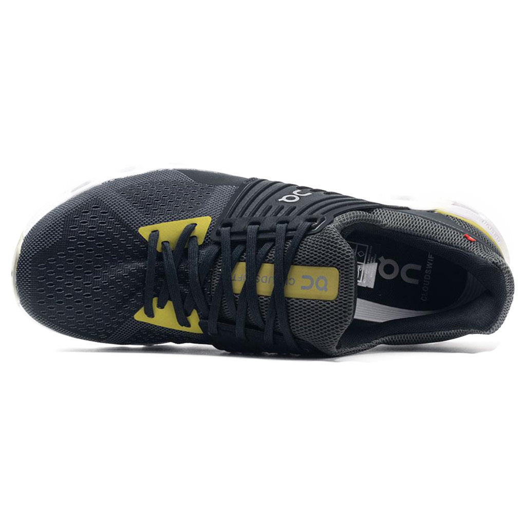 On Running Cloudswift Textile Synthetic Mens Sneakers#color_magnet citron