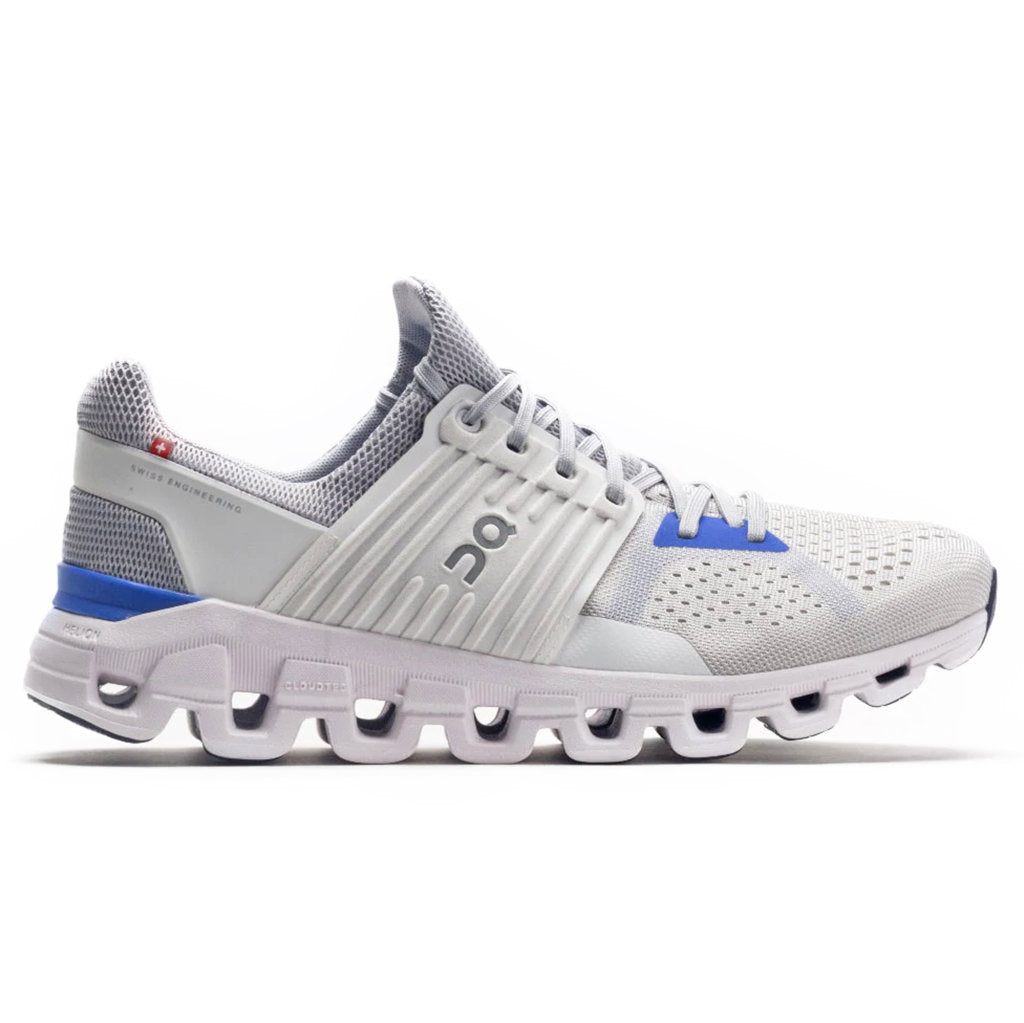 On Running Cloudswift Textile Synthetic Mens Sneakers#color_glacier cobalt