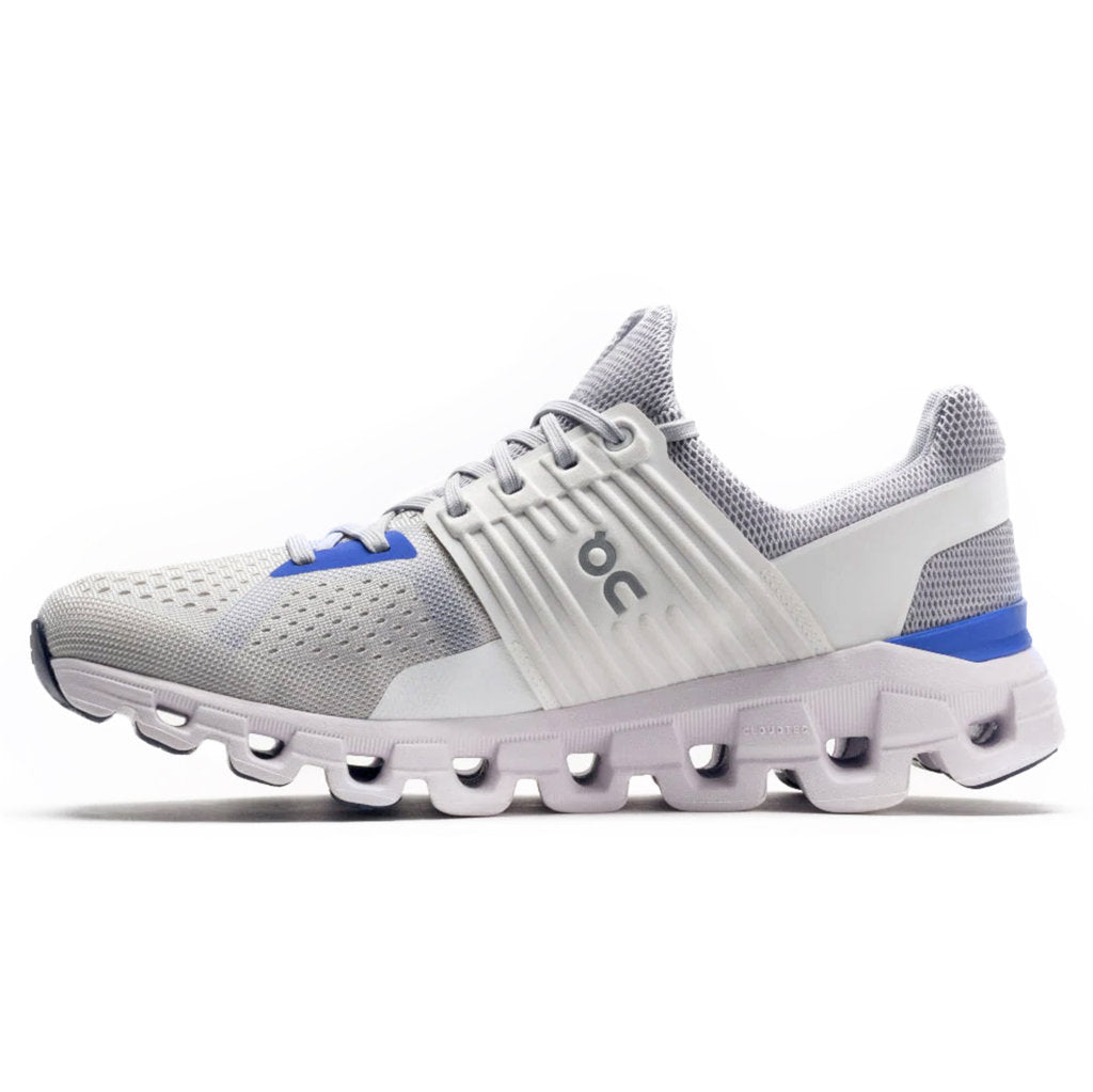 On Running Cloudswift Textile Synthetic Mens Sneakers#color_glacier cobalt