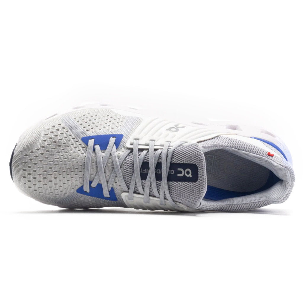 On Running Cloudswift Textile Synthetic Mens Sneakers#color_glacier cobalt