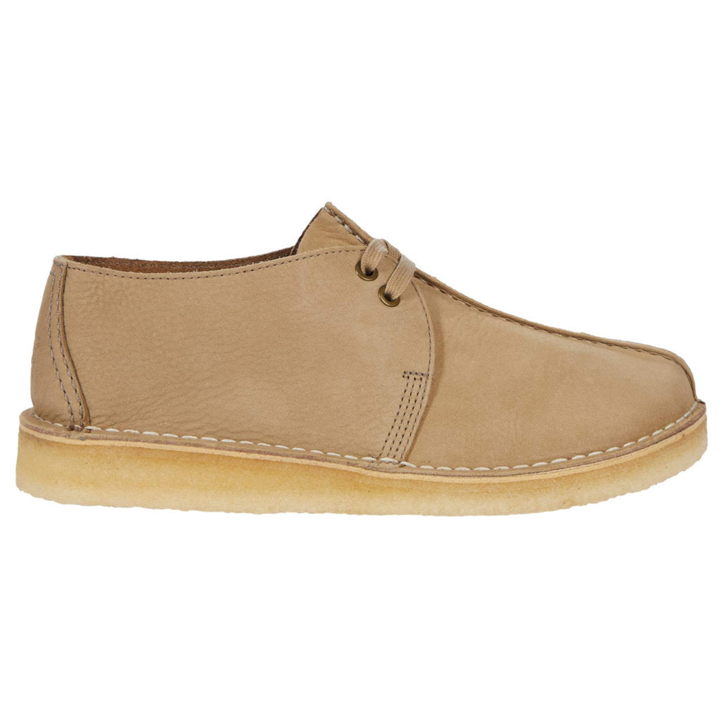 Clarks Originals Desert Trek Nubuck Leather Men's Shoes#color_light taupe