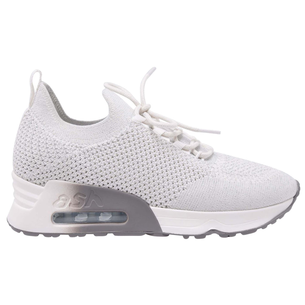 Ash Lunatic Bis Synthetic Textile Women's Low-Top Sneakers#color_white lurex