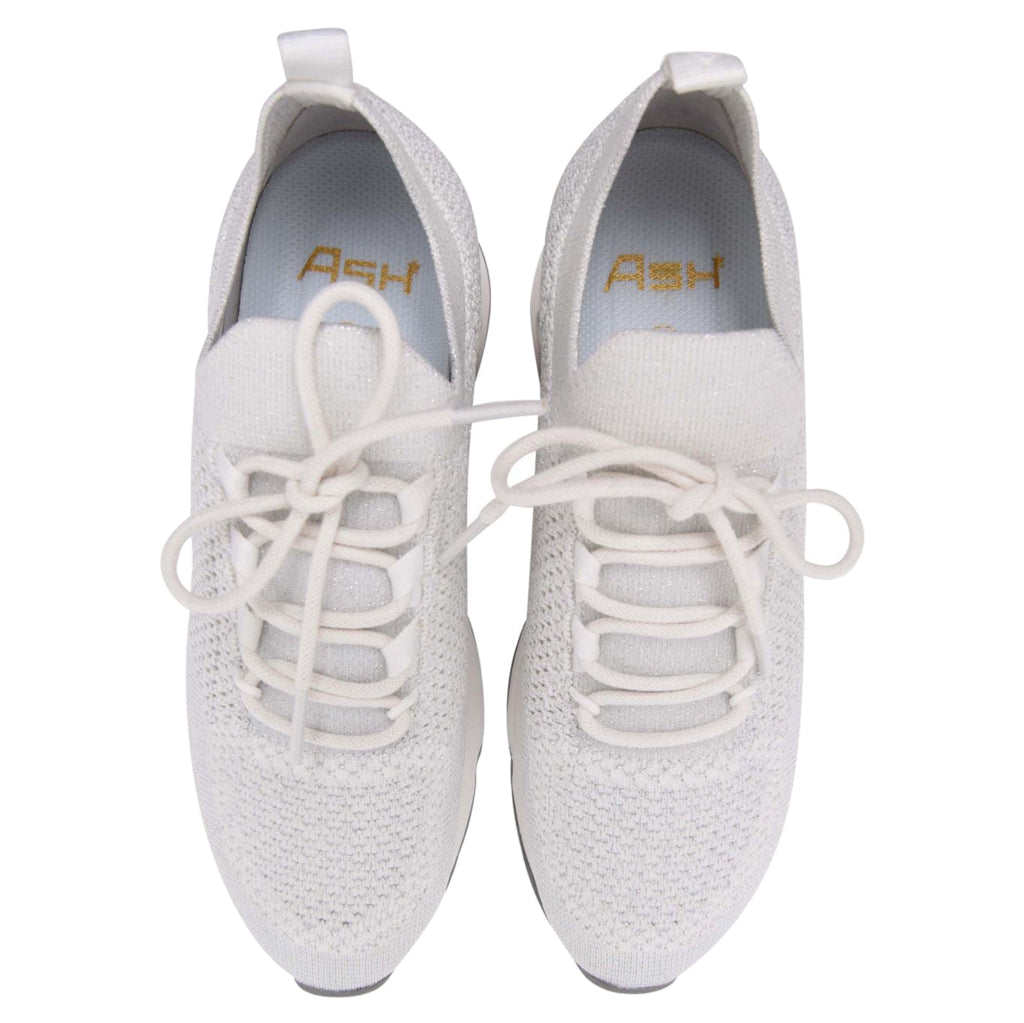 Ash Lunatic Bis Synthetic Textile Women's Low-Top Sneakers#color_white lurex