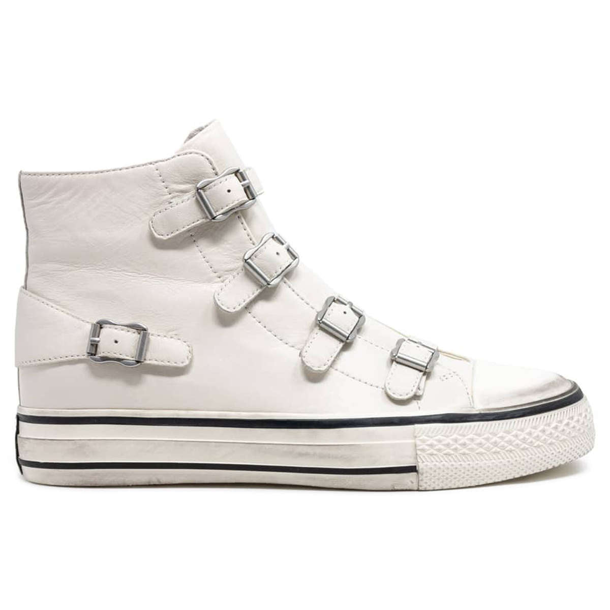 Ash Virgin 132212 Leather Women's High-Top Sneakers#color_gardenia