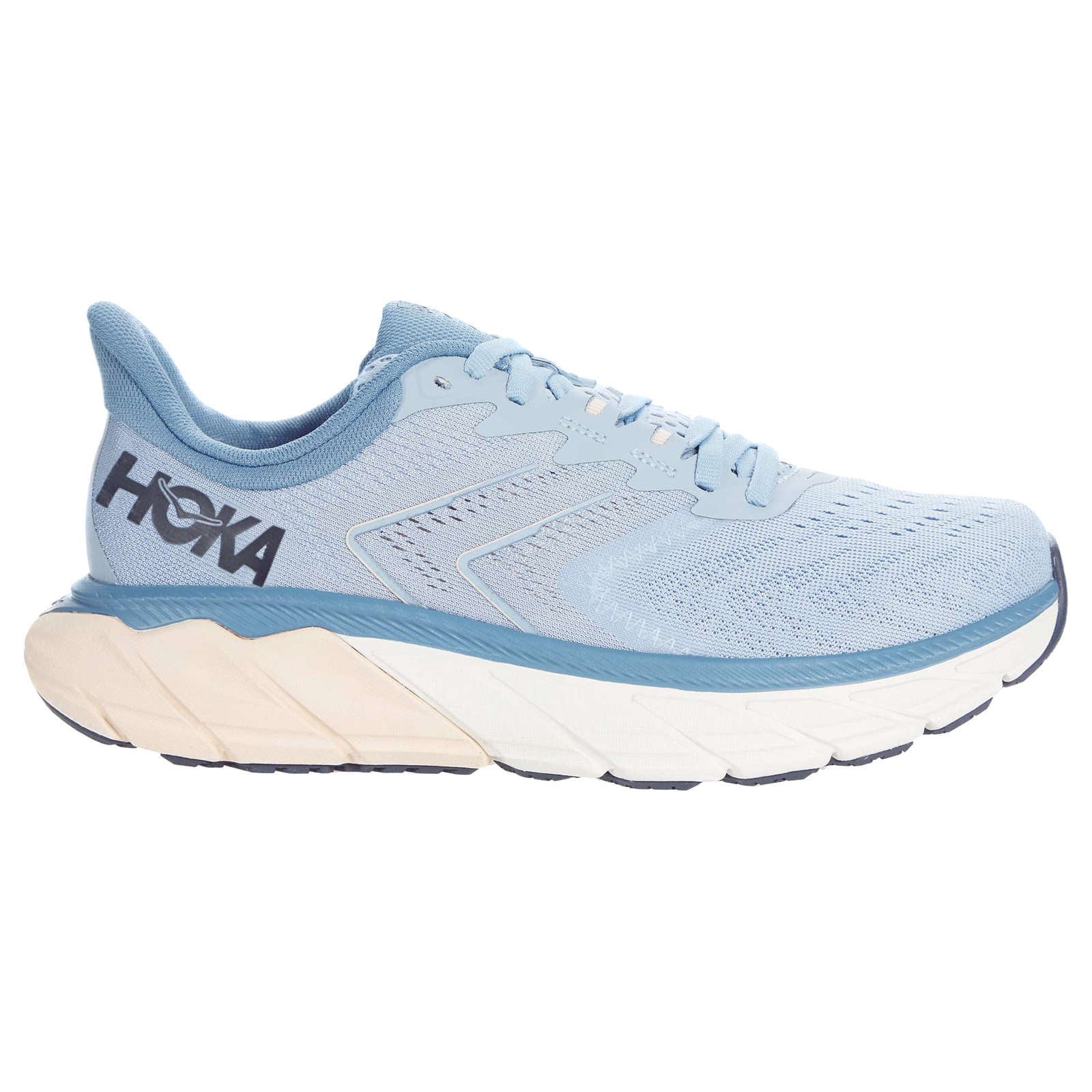 Hoka One One Arahi 5 Synthetic Textile Women's Low-Top Road Running Sneakers#color_blue fog provincial blue