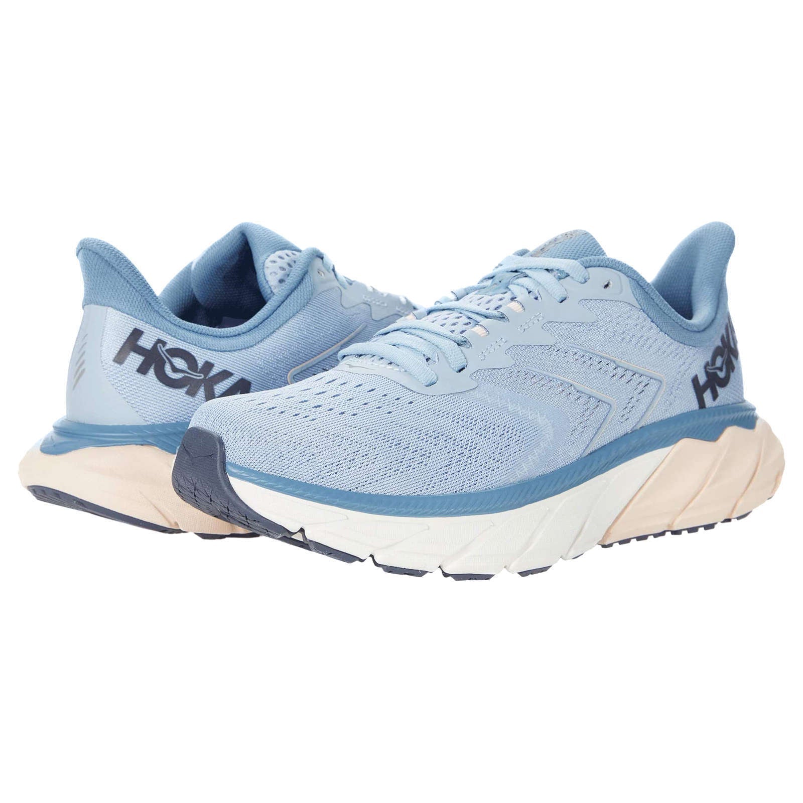 Hoka Arahi 5 Synthetic Textile Women's Running Shoes#color_blue fog provincial blue