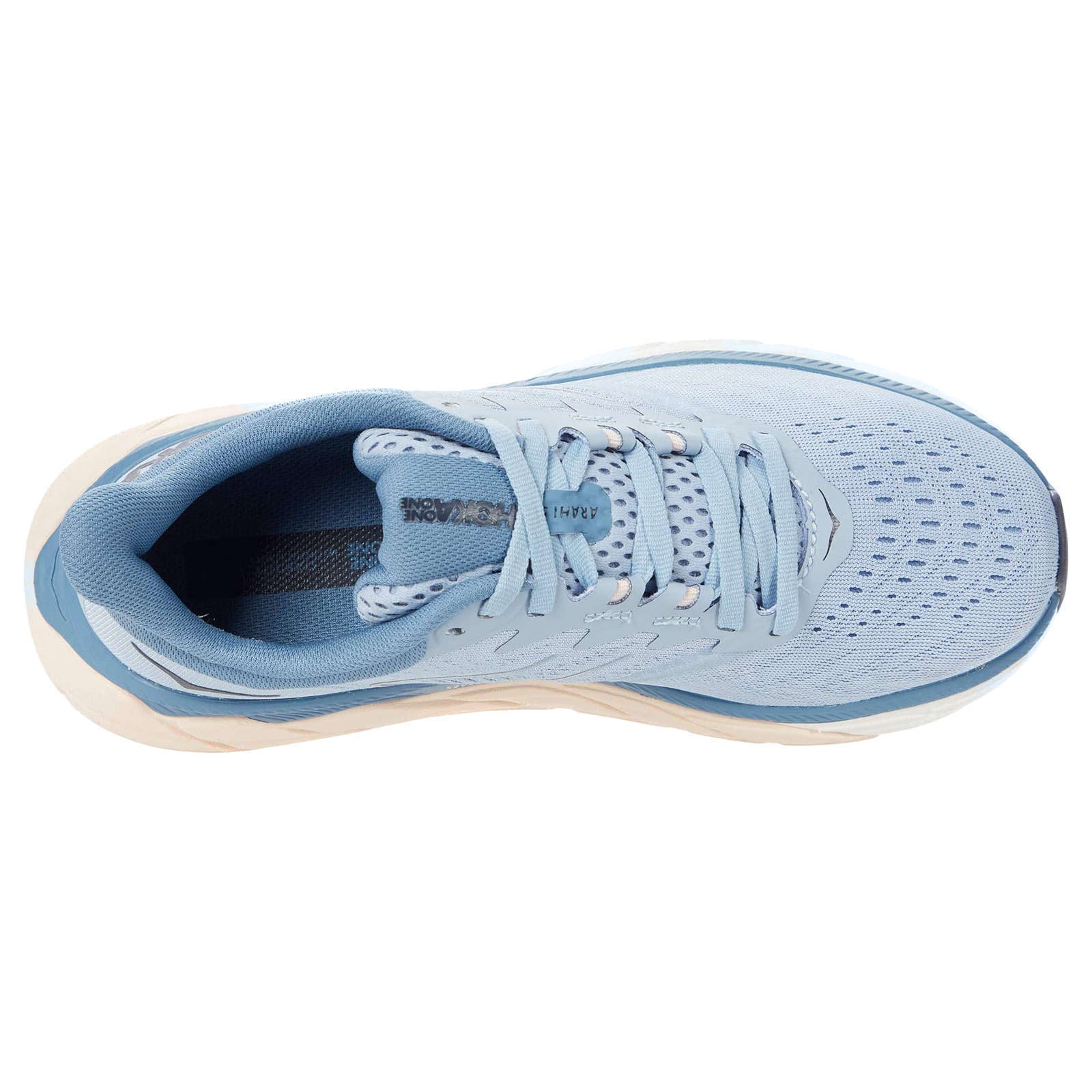 Hoka Arahi 5 Synthetic Textile Women's Running Shoes#color_blue fog provincial blue