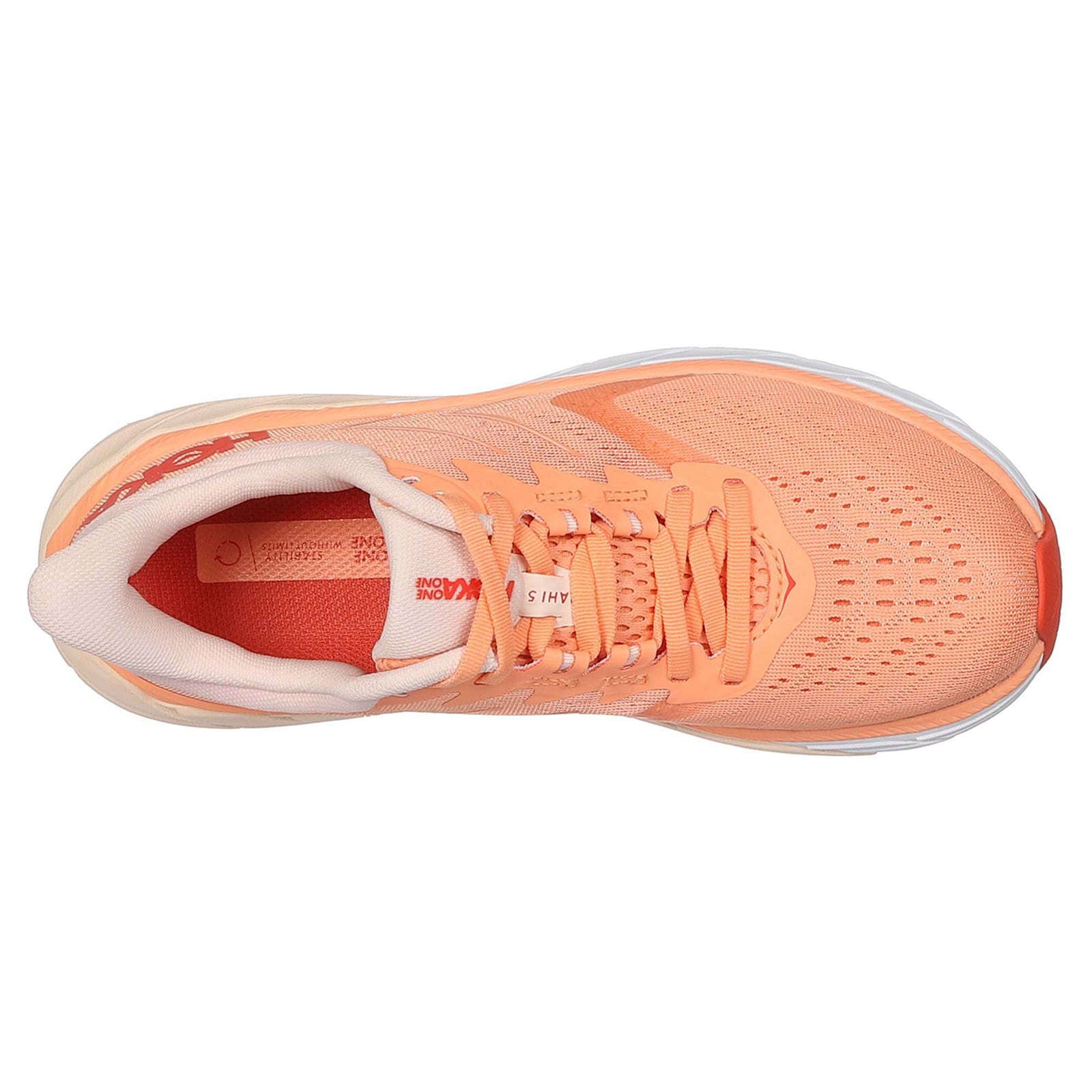 Hoka Arahi 5 Synthetic Textile Women's Running Shoes#color_cantaloupe silver peony