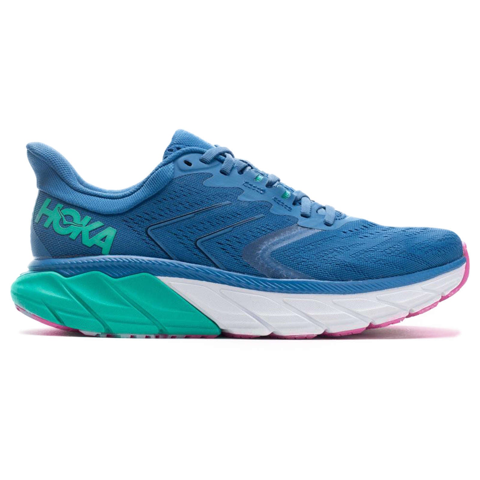Hoka Arahi 5 Synthetic Textile Women's Running Shoes#color_vallarta blue atlantis