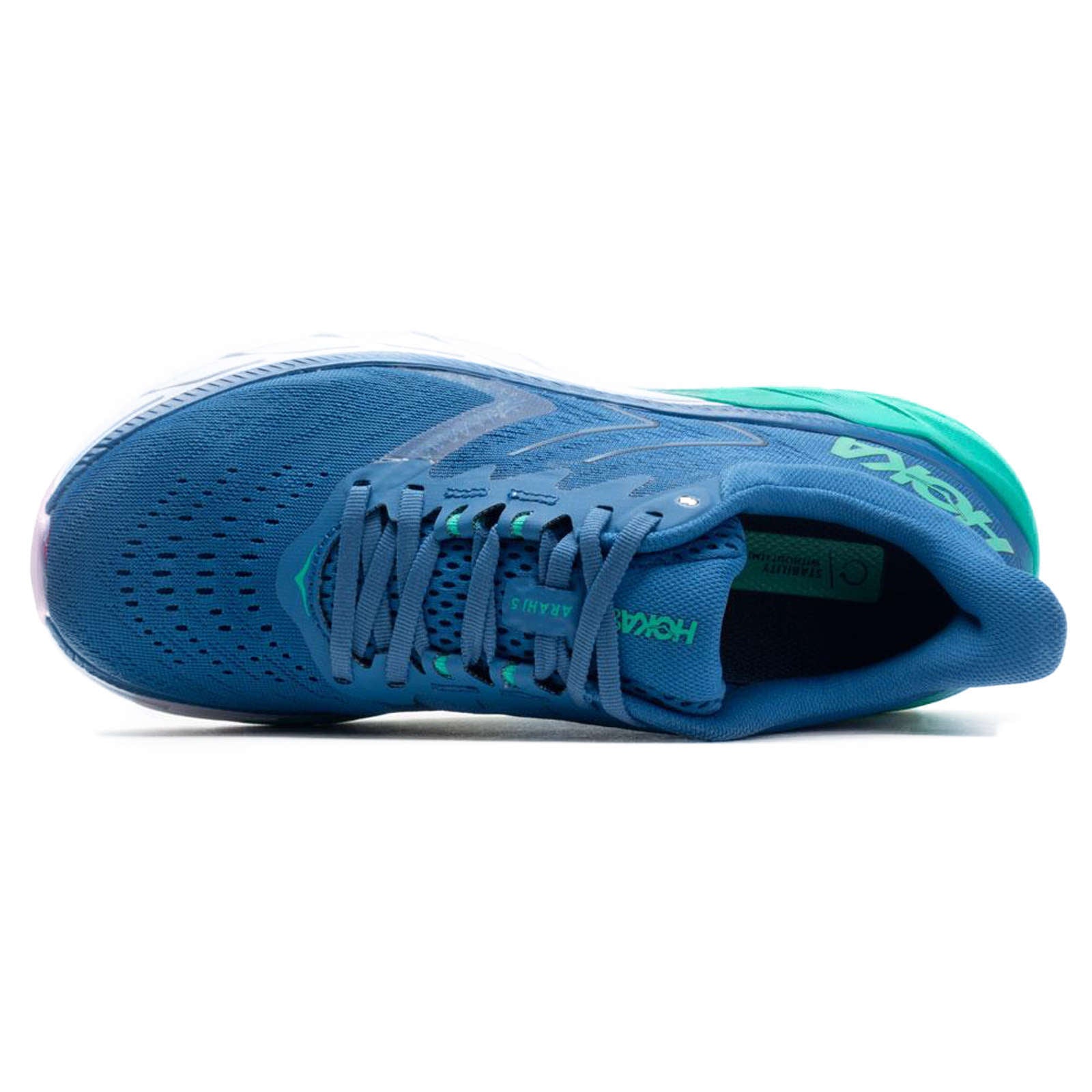 Hoka Arahi 5 Synthetic Textile Women's Running Shoes#color_vallarta blue atlantis