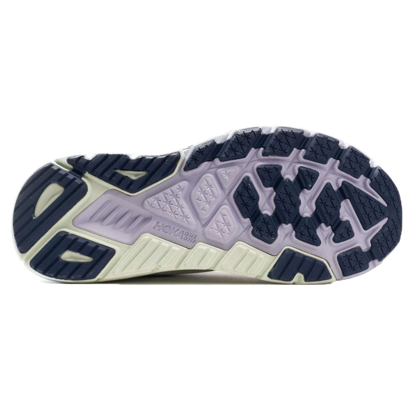 Hoka Arahi 5 Synthetic Textile Women's Running Shoes#color_blanc de blanc outer space