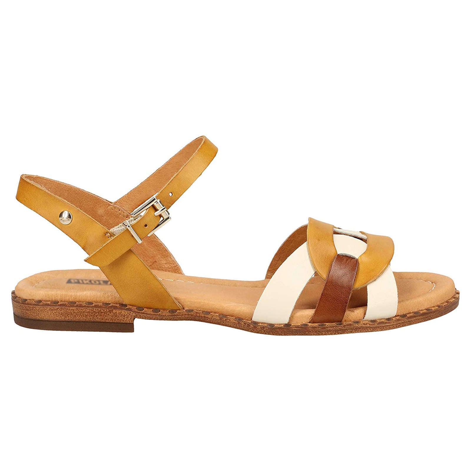 Pikolinos Algar W0X Leather Womens Sandals#color_honey