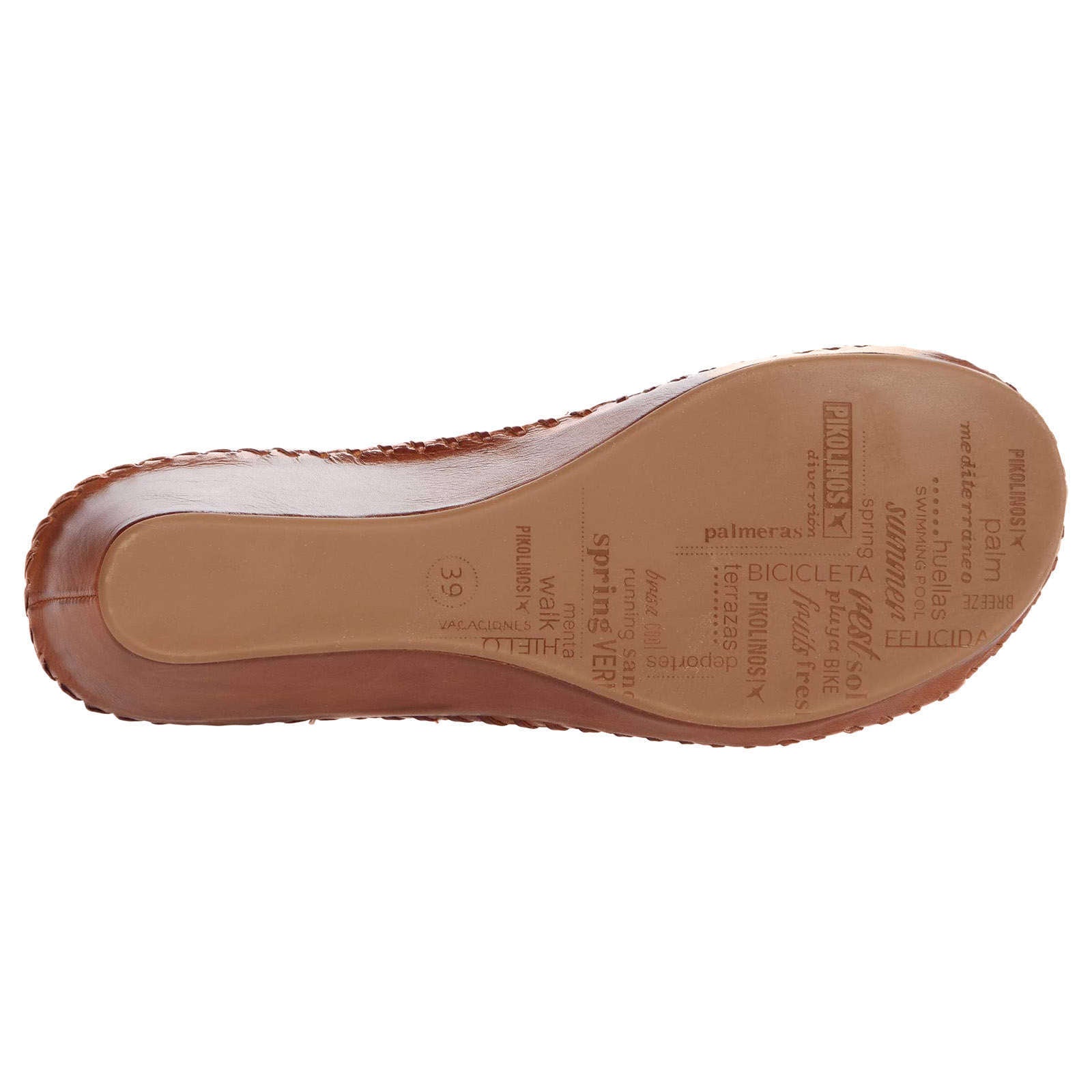 Pikolinos Margarita 943 Leather Womens Sandals#color_brandy