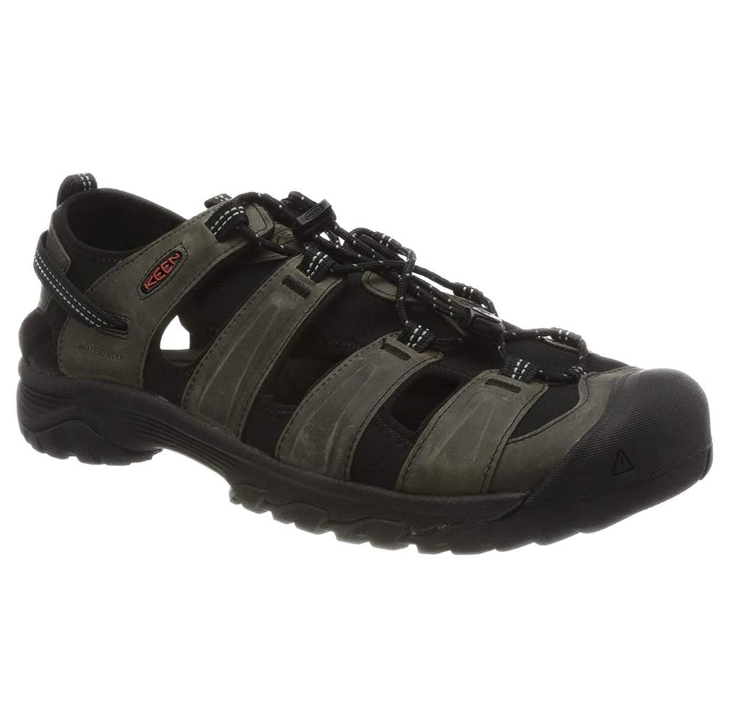 Keen Targhee III Waterproof Leather Men's Hiking Sandals#color_grey black