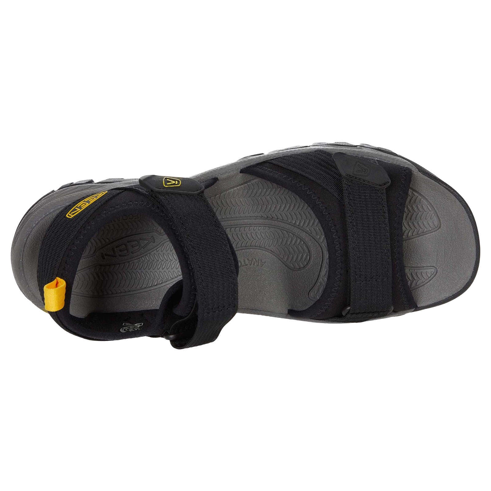 Keen Targhee III Synthetic Textile Men's Hiking Sandals#color_black yellow