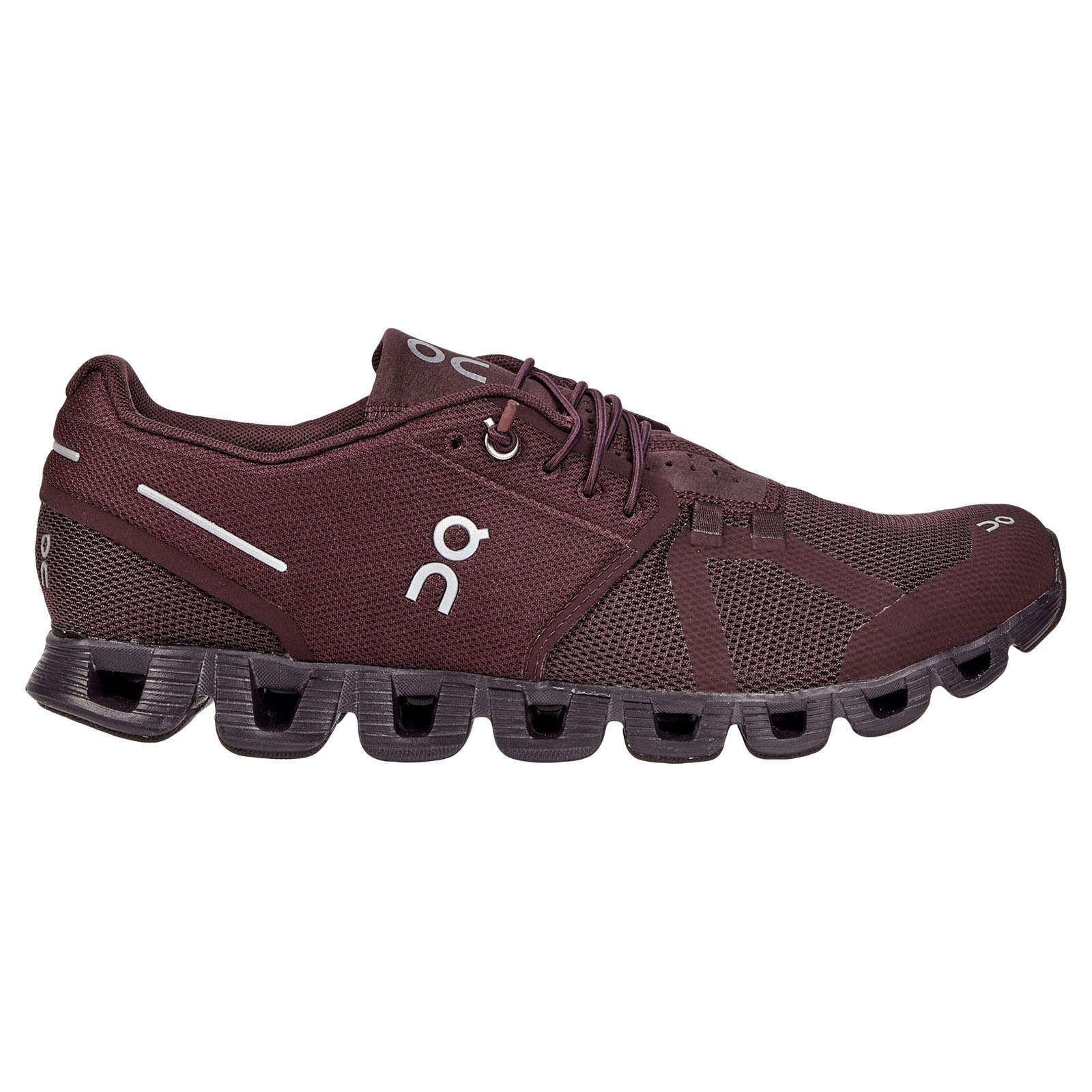 On Cloud Monochrome Textile Men's Running Shoes#color_mulberry
