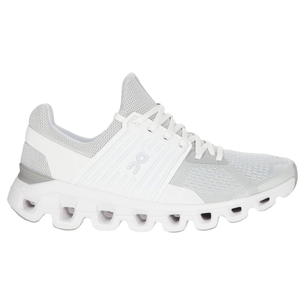 On Running Cloudswift Textile Women's Low-Top Sneakers#color_glacier white