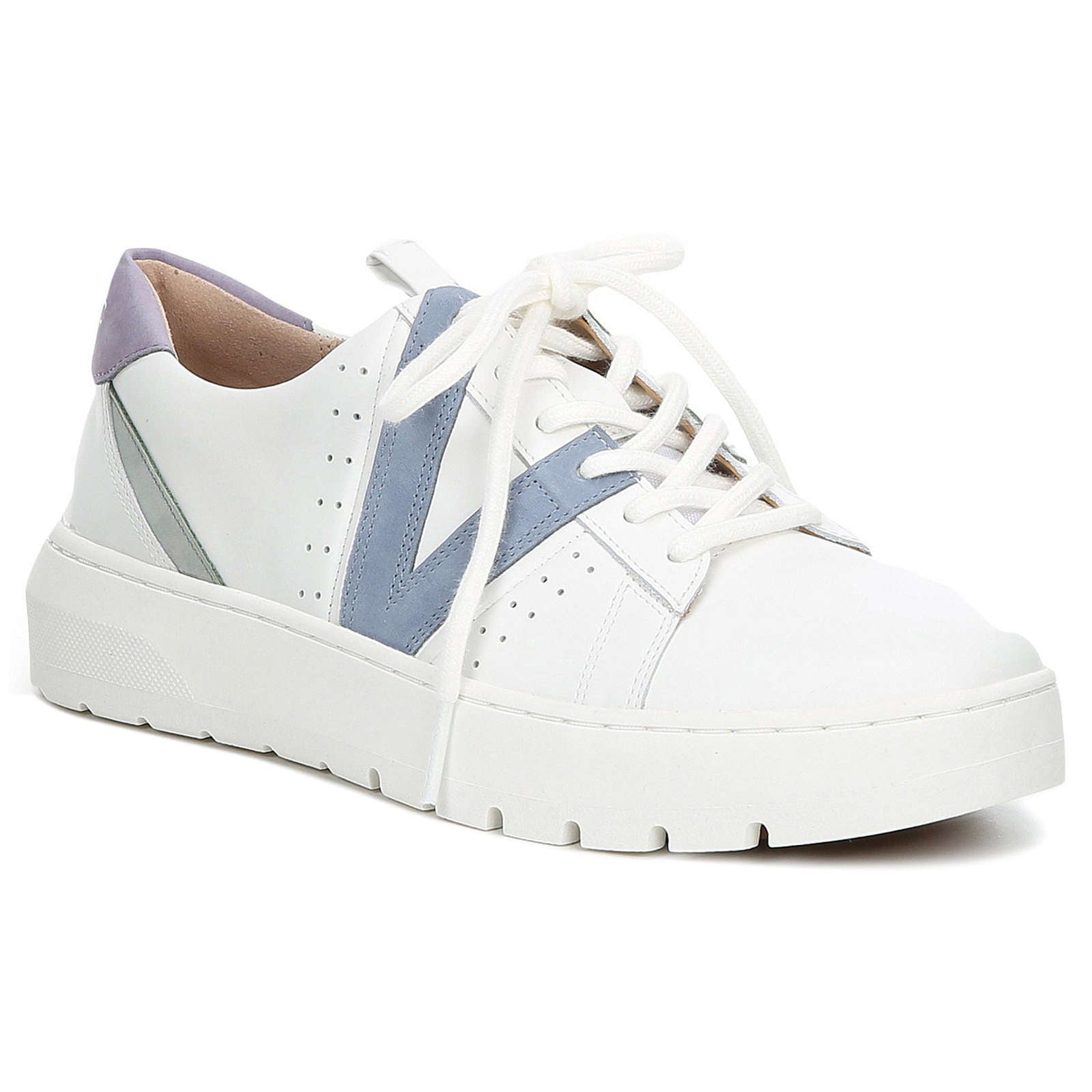 Vionic Abyss Simasa Leather Nubuck Womens Sneakers#color_white light blue multi