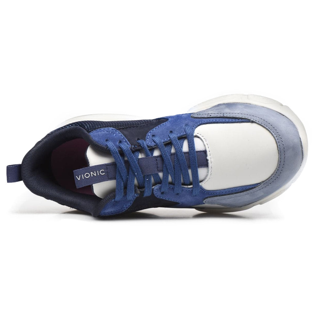 Vionic Vasher Aris Leather Synthetic Womens Sneakers#color_indigo