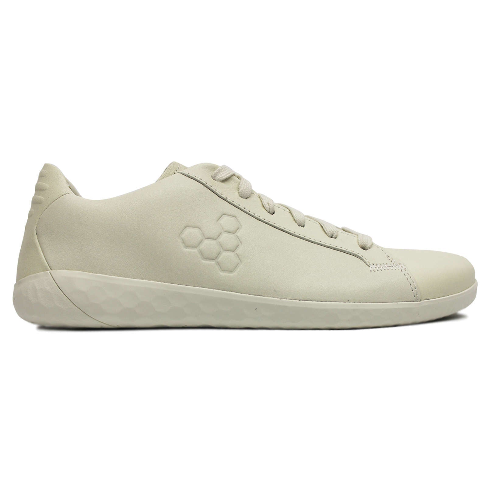 Vivobarefoot Geo Court II Leather Womens Sneakers#color_limestone