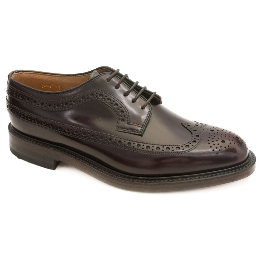 Loake Royal Polished Leather Men's Brogue Shoes#color_oxblood