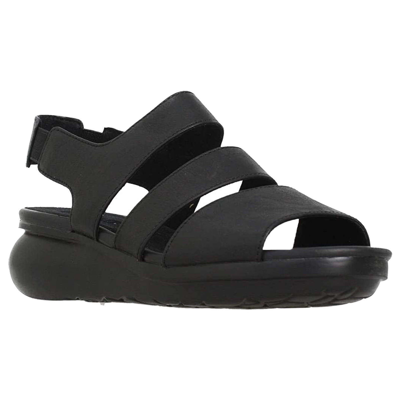 Camper Balloon Smooth Nubuck Leather Women's Sandals#color_black