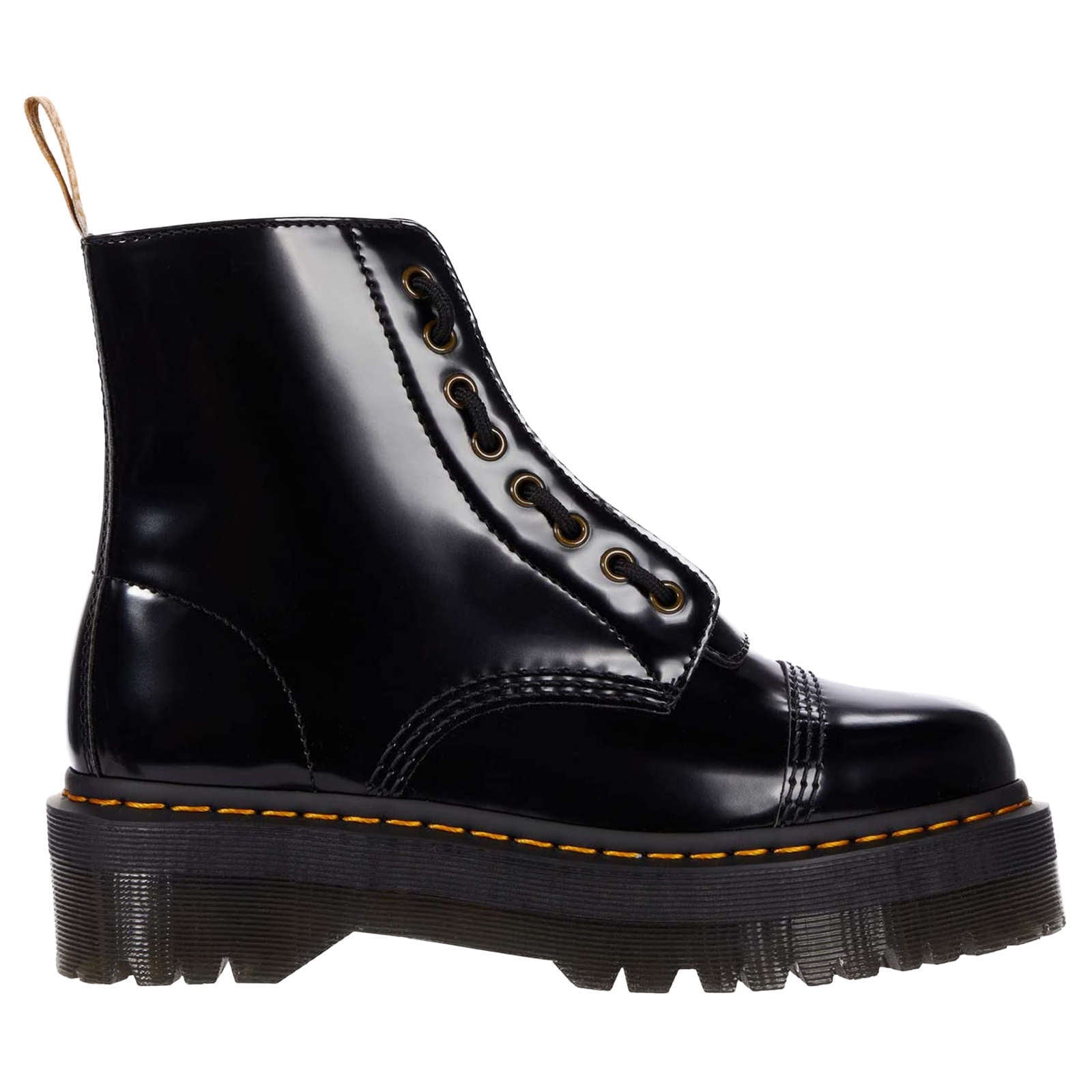 Dr. Martens Vegan Sinclair Oxford Leather Womens Boots#color_black