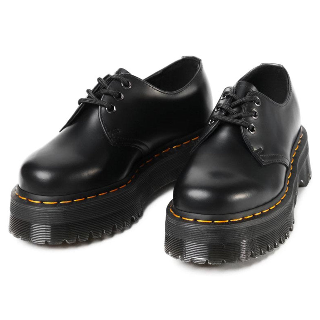 Dr. Martens 1461 Smooth Leather Unisex Platform Shoes#color_black