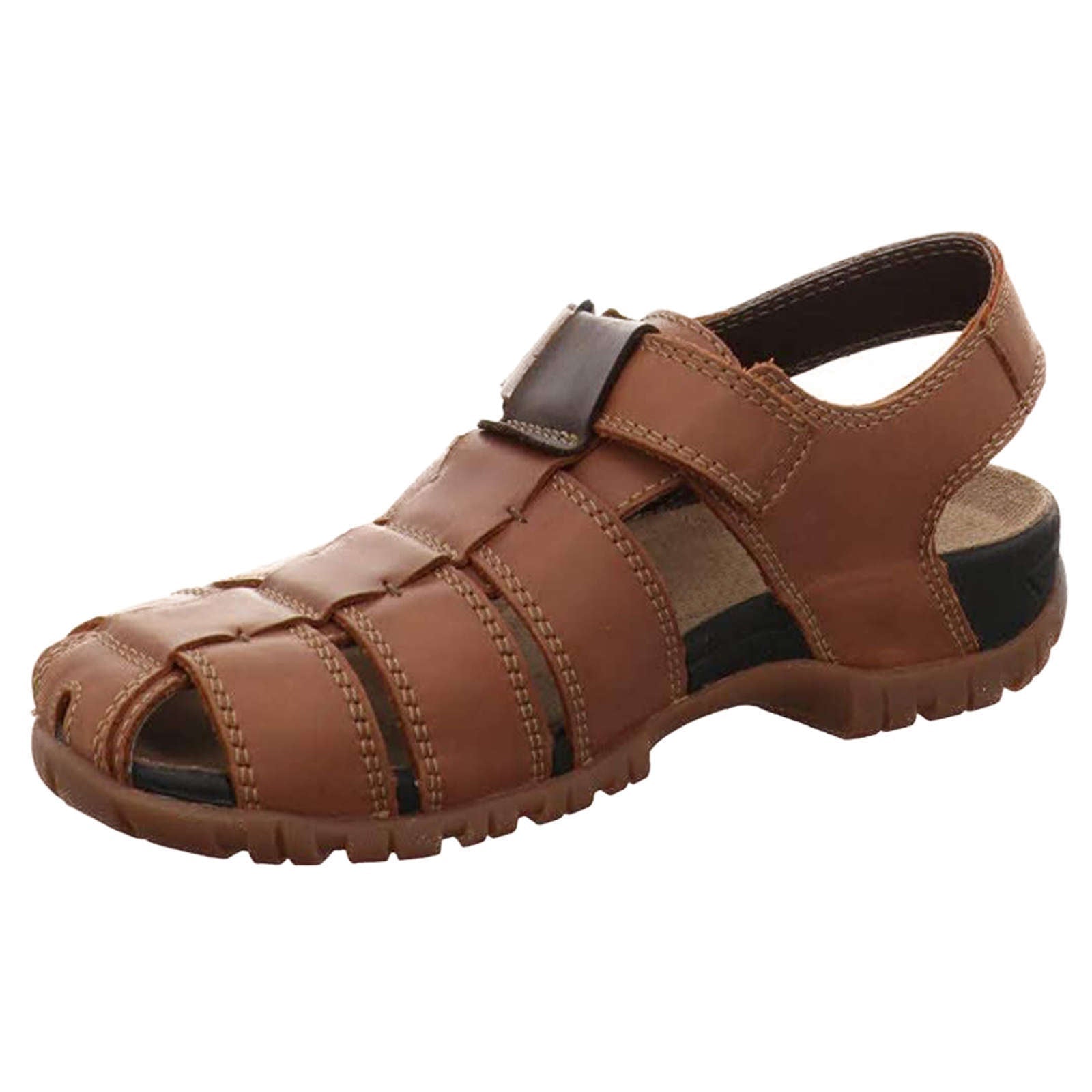 Mephisto Basile Nubuck Leather Men's Sandals#color_chesnut