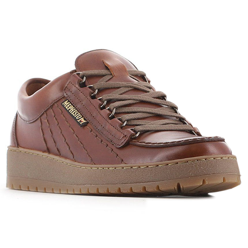 Mephisto Rainbow Leather Mens Shoes#color_chestnut