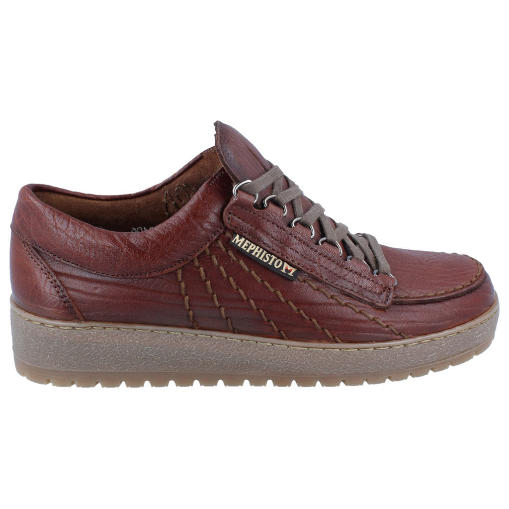 Mephisto Rainbow Leather Mens Shoes#color_desert
