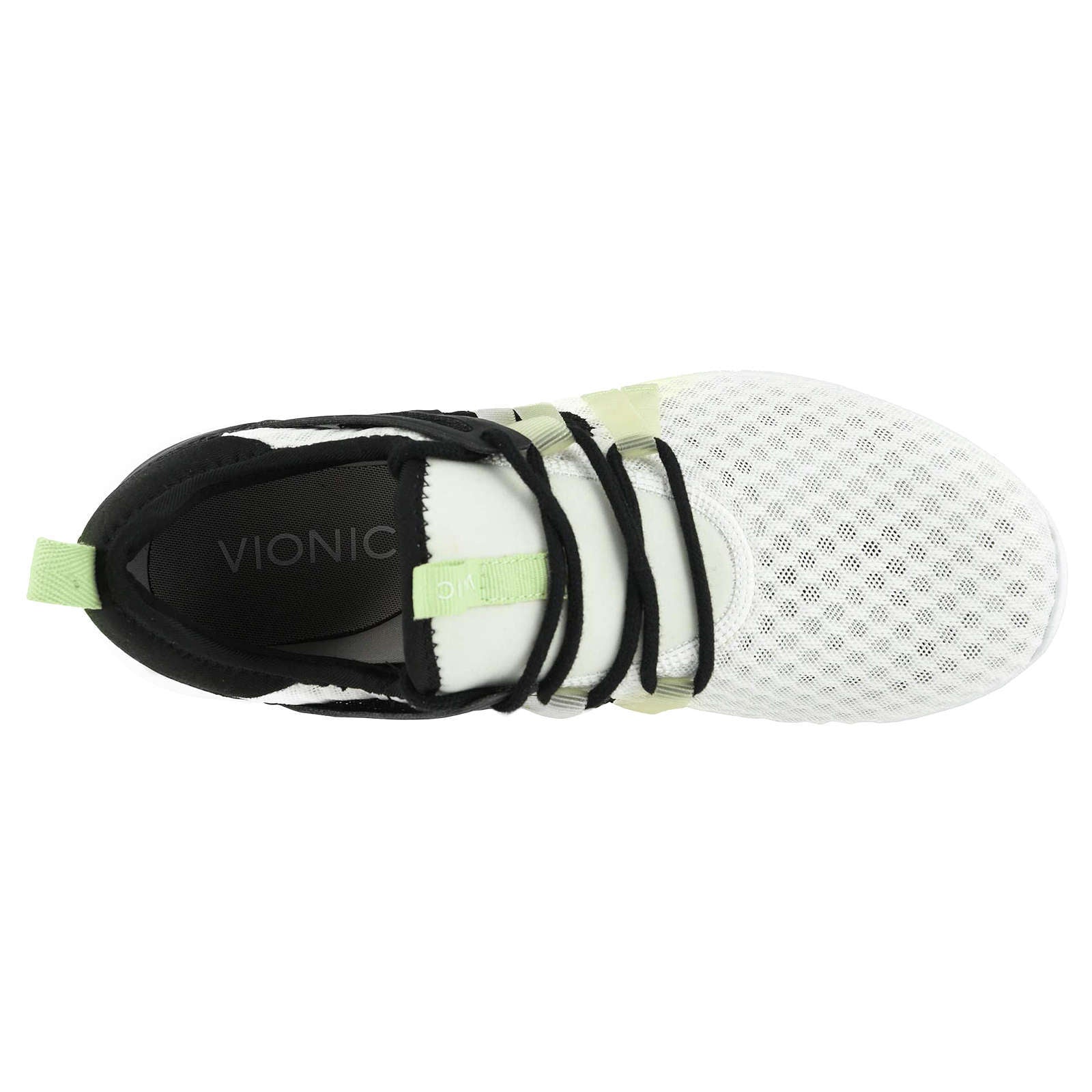 Vionic Sky Adore Textile Synthetic Womens Sneakers#color_black white