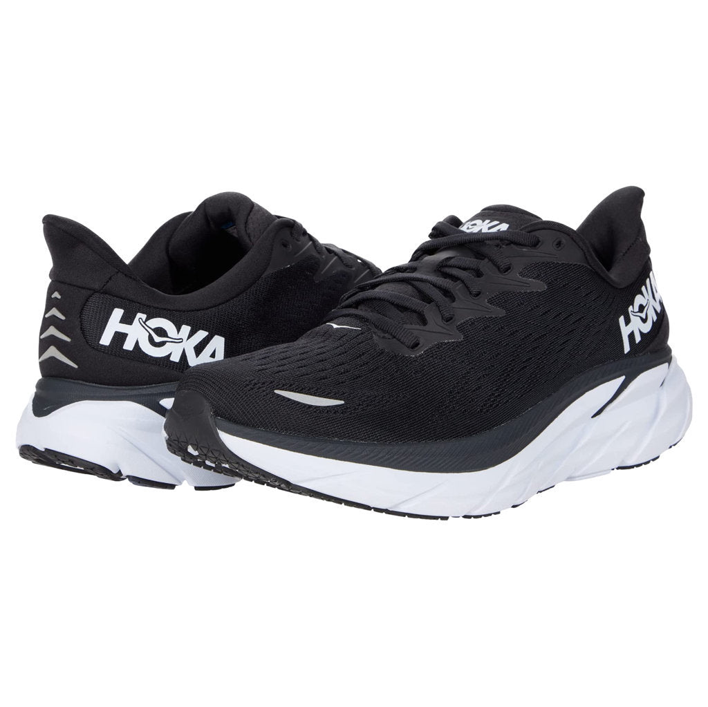 Hoka Clifton 8 Mesh Men's Running Shoes#color_black white