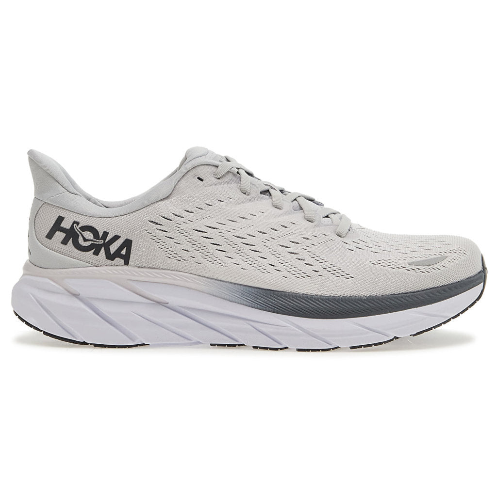 Hoka One One Clifton 8 Textile Mens Sneakers#color_lunar rock nimbus cloud