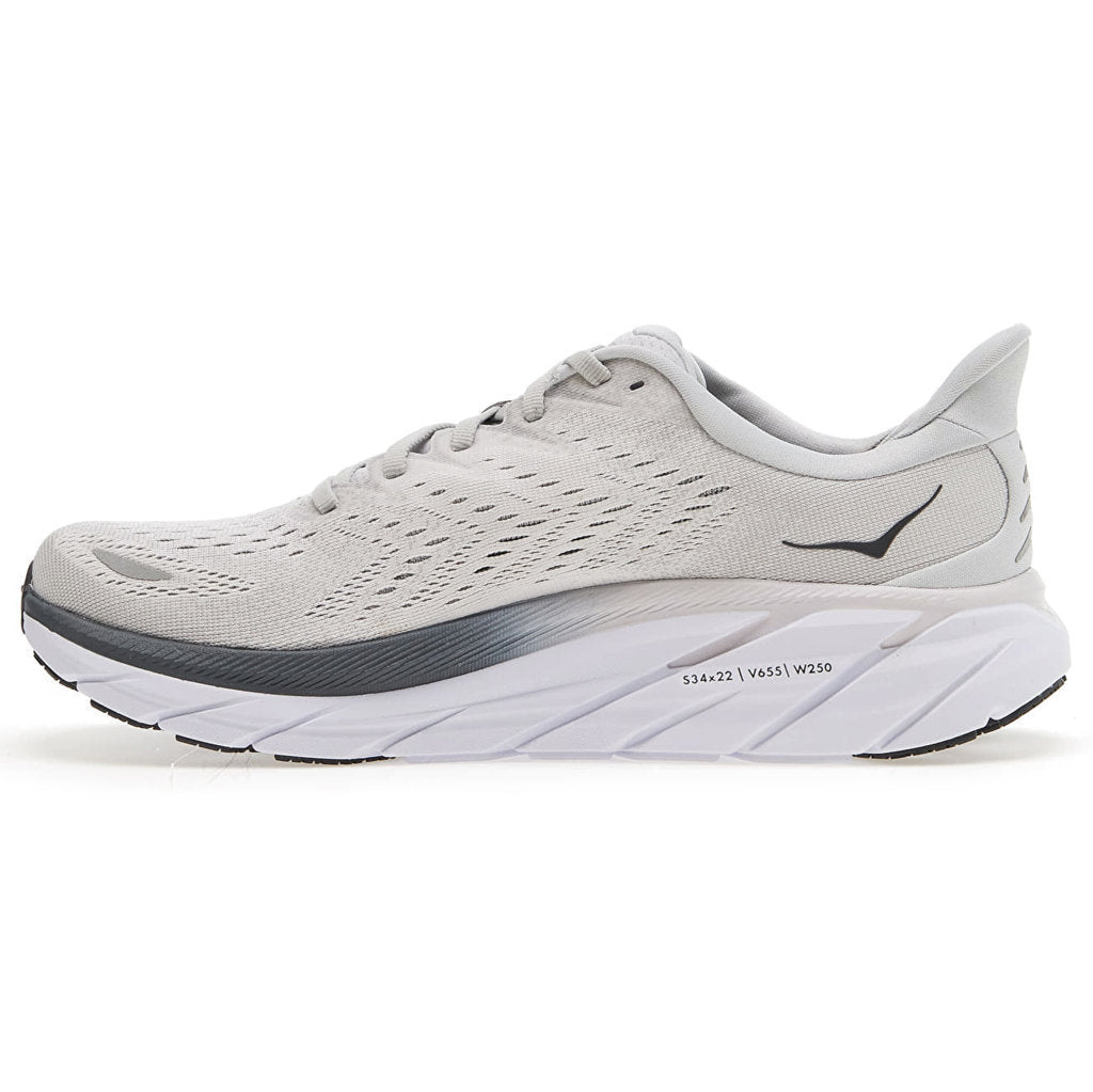 Hoka One One Clifton 8 Textile Mens Sneakers#color_lunar rock nimbus cloud