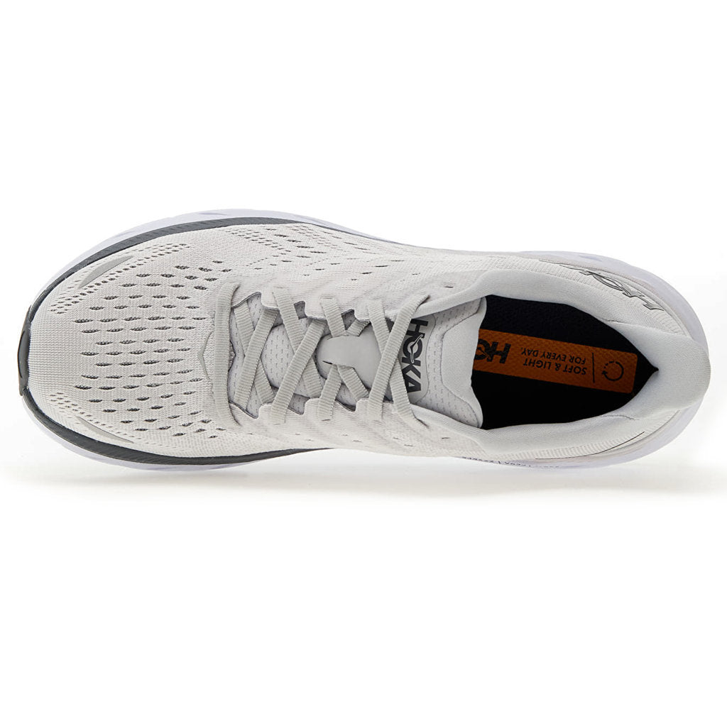 Hoka One One Clifton 8 Textile Mens Sneakers#color_lunar rock nimbus cloud