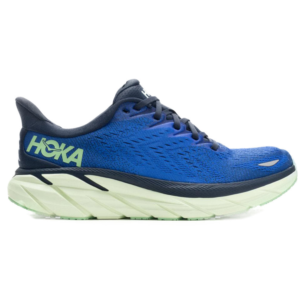 Hoka One One Clifton 8 Textile Mens Sneakers#color_dazzling blue outer space