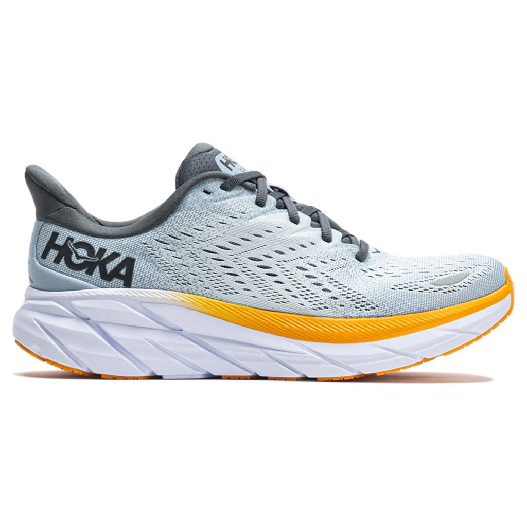 Hoka One One Clifton 8 Textile Mens Sneakers#color_blue fog plein air