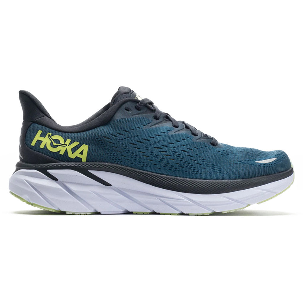 Hoka One One Clifton 8 Textile Mens Sneakers#color_blue coral butterfly